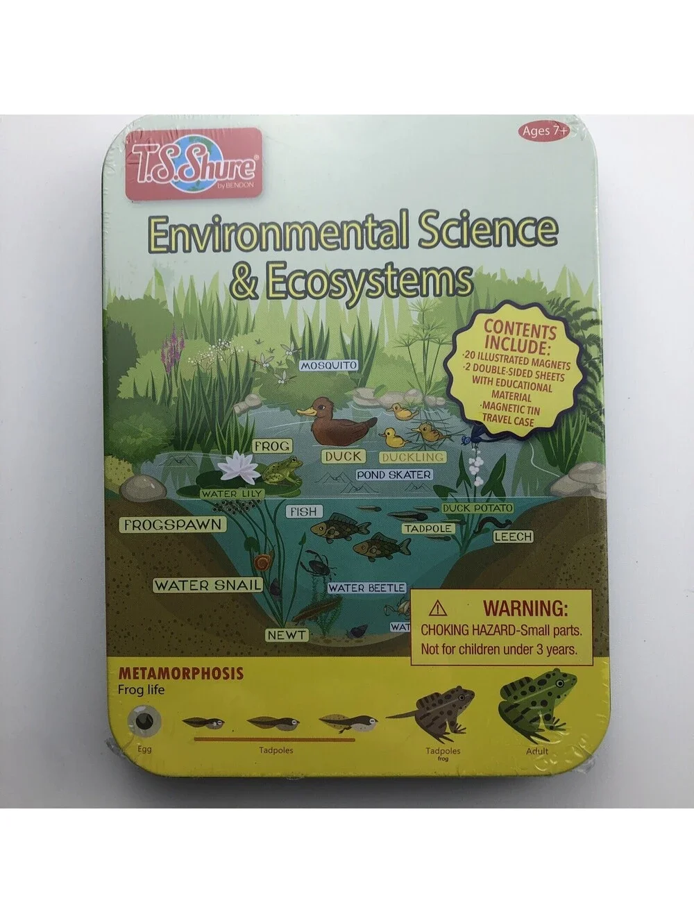 T.S. Shure Environmental Science and Ecosystems Educational Magnets Travel Tin